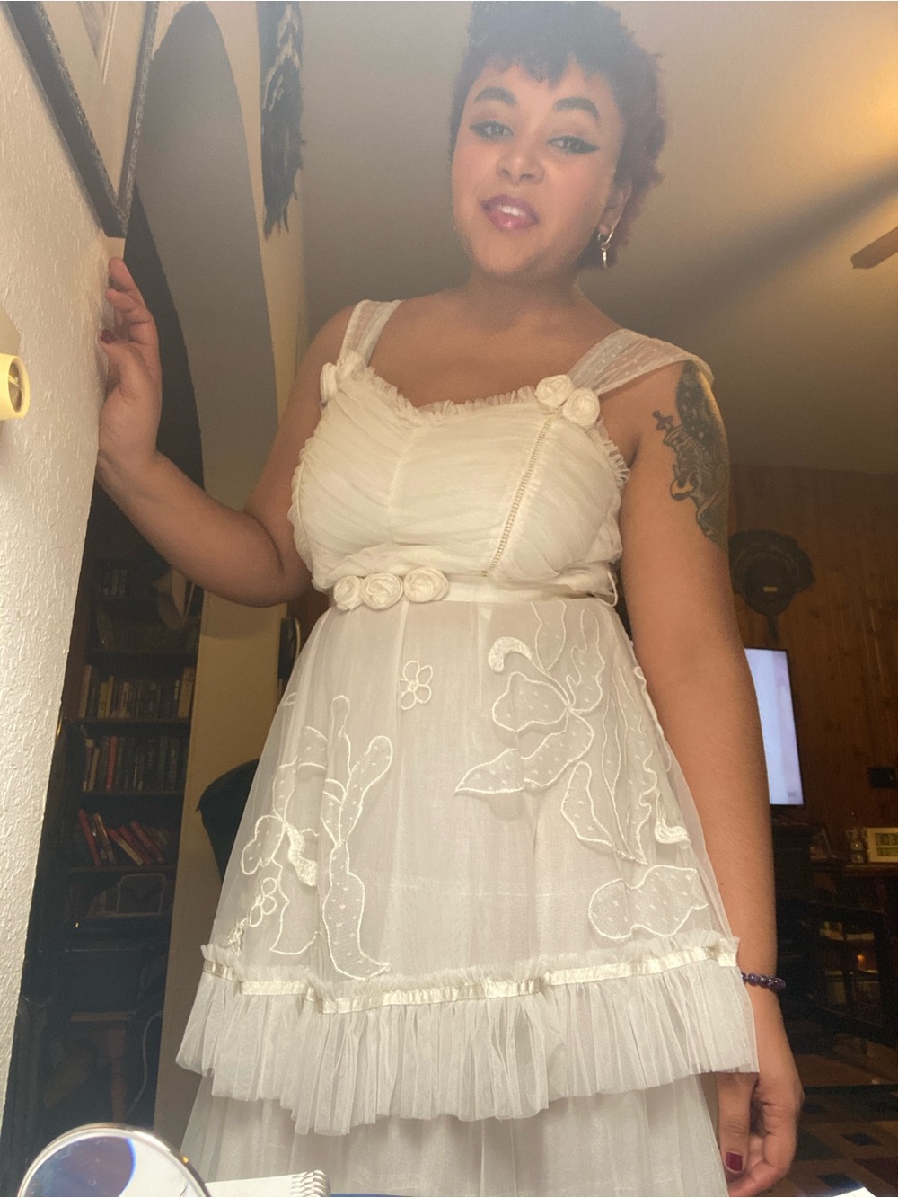 Unique Off White Boho Bridal/Formal Dress